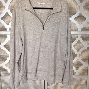 Greg Norman Collection Light Gray Quarter-Zip Jacket